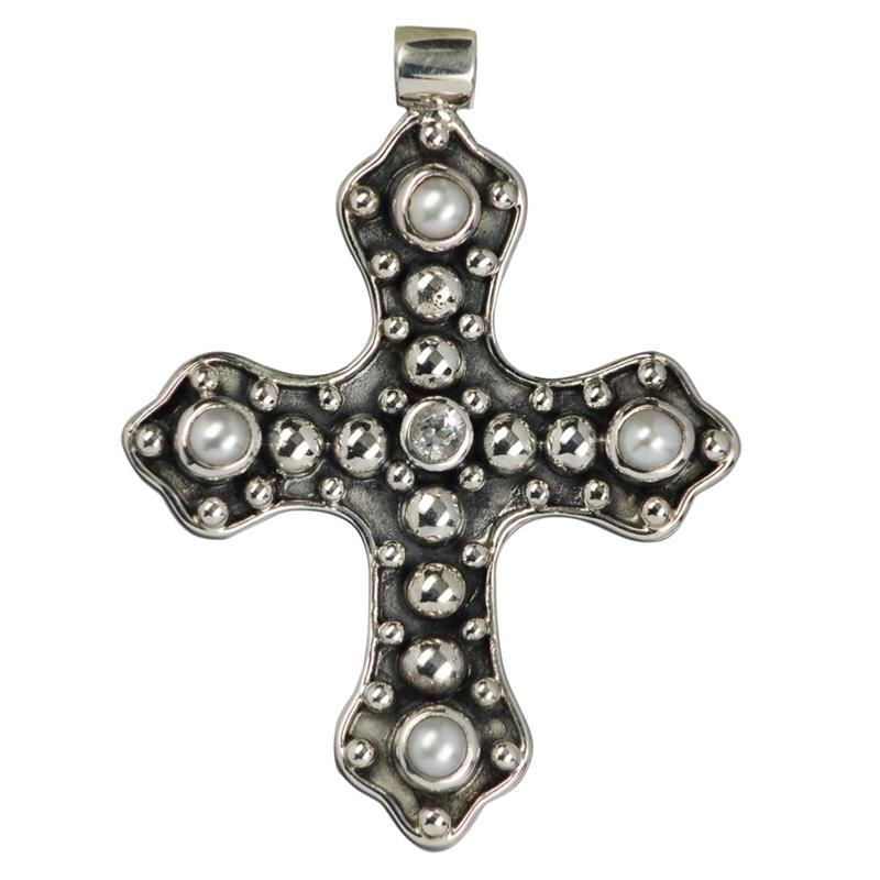 Pendentif croix argent 925 - La Boite à Cailloux