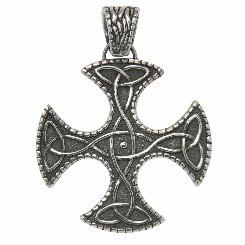 Pendentif croix celtique argent 925 - La Boite à Cailloux