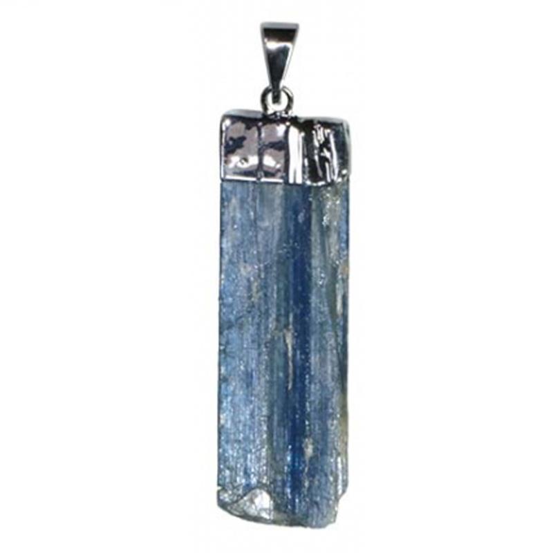 Pendentif cyanite bleue Brésil AA - La Boite à Cailloux