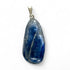 Pendentif cyanite bleue Inde A pierre roulée boucle argent 925 - La Boite à Cailloux