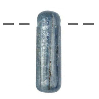 Pendentif cyanite bleue Inde A (pierre trouée) + cordon