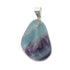 Pendentif fluorine multicolore Chine AB (pierre roulée) - La Boite à Cailloux