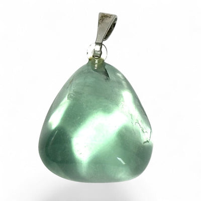 Colgante de fluorita verde procedente de China con cierre de plata 925.