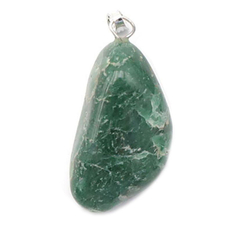 Pendentif fuschite Brésil A (pierre roulée) - La Boite à Cailloux
