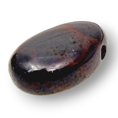 Almandín Pakistán Un colgante de granate rojo (piedra perforada) + cordón