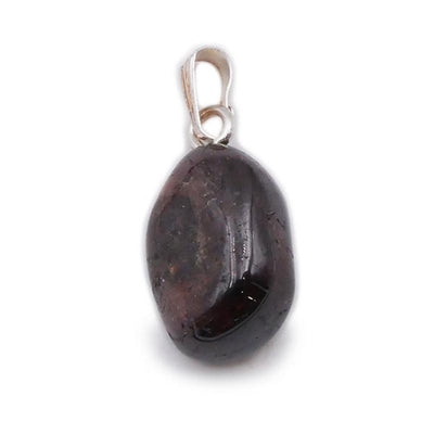 Colgante granate rojo almandino AB de Pakistán (piedra caída)