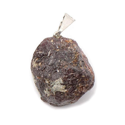 Colgante de granate rojo, Pakistán A (piedra en bruto)