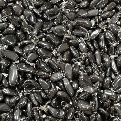 Pendentif hématite Chine A (pierre roulée) - La Boite à Cailloux