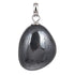 Pendentif hématite Chine A pierre roulée boucle argent 925 - La Boite à Cailloux
