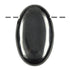 Pendentif Hématite ovale Chine A (pierre trouée) + cordon - La Boite à Cailloux