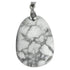 Pendentif howlite Zimbabwe A (pierre plate) - La Boite à Cailloux