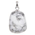 Pendentif howlite Zimbabwe A pierre roulée boucle argent 925 - La Boite à Cailloux