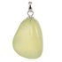 Pendentif jade de Chine A pierre roulée boucle argent 925 - La Boite à Cailloux