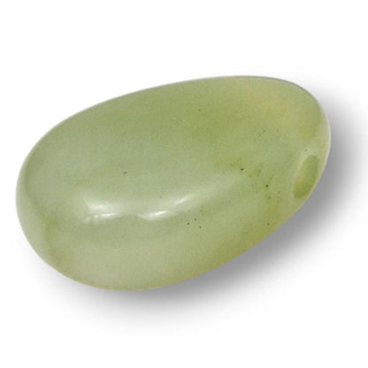 Pendentif jade de Chine A (pierre trouée) + cordon - La Boite à Cailloux