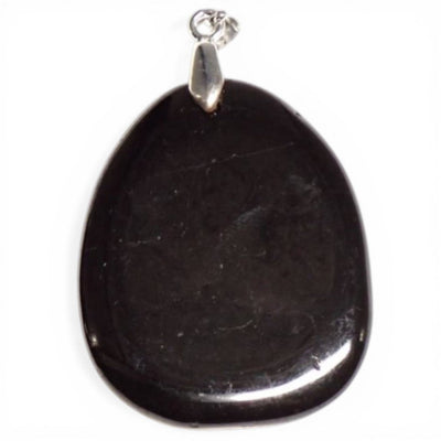 Pendentif jais Mongolie A (pierre plate)