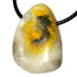 Pendentif Jaspe Bumble Bee Indonésie A (pierre trouée) + cordon - La Boite à Cailloux
