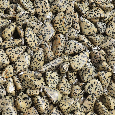 Colgante jaspe dálmata México AB (piedra laminada)