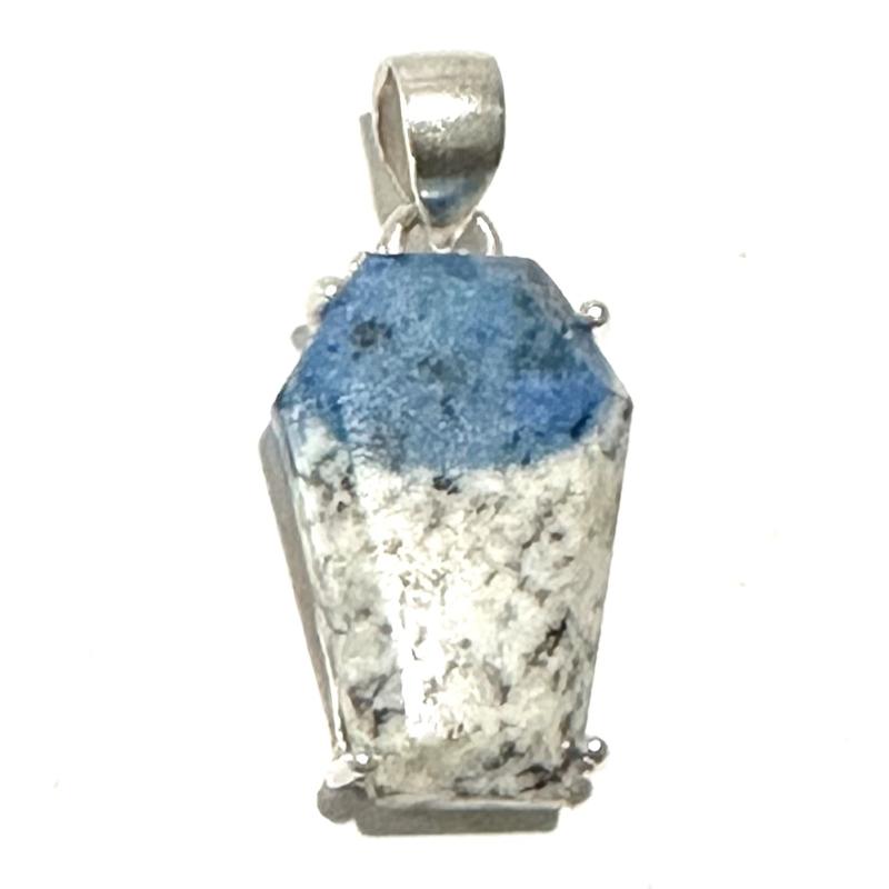 Pendentif jaspe K2 Afghanistan AA argent 925 - La Boite à Cailloux