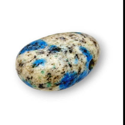 Pendentif jaspe K2 Himalaya A (pierre trouée) + codon - La Boite à Cailloux