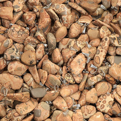 Colgante jaspe leopardo Sudáfrica A (piedra laminada)