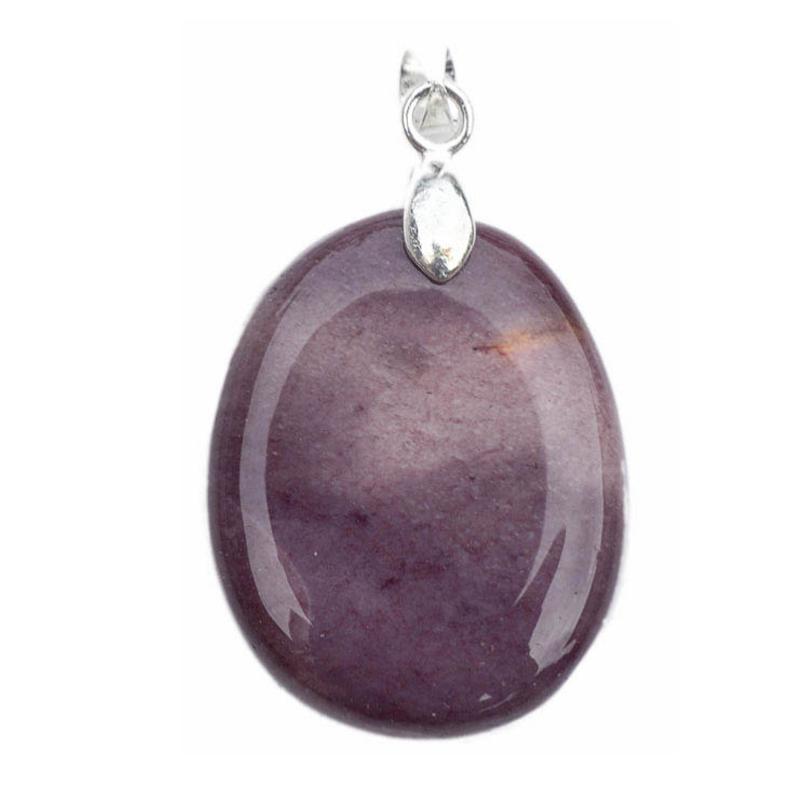 Pendentif jaspe mokaite Australie A (pierre plate) - La Boite à Cailloux