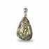 Pendentif jaspe océan Etats - Unis A pierre roulée boucle argent 925 - La Boite à Cailloux