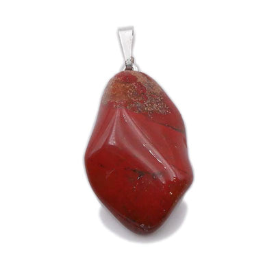 Colgante jaspe rojo de Sudáfrica A (piedra laminada)