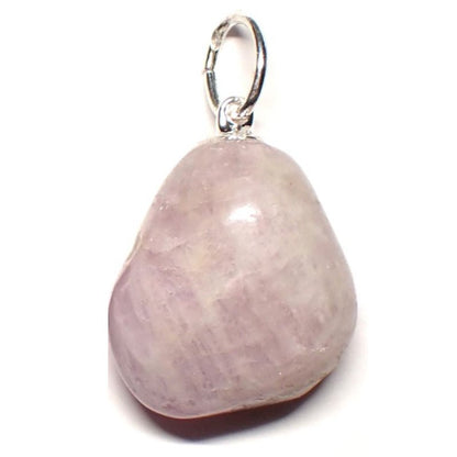 Pendentif kunzite Brésil A (pierre roulée) - La Boite à Cailloux