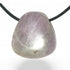 Pendentif kunzite Brésil A (pierre trouée) + cordon - La Boite à Cailloux