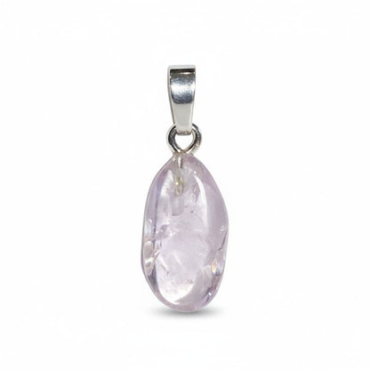 Pendentif kunzite Brésil AA argent 925 - La Boite à Cailloux