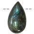 Pendentif labradorite goutte Madagascar AA (pierre trouée) + cordon - La Boite à Cailloux