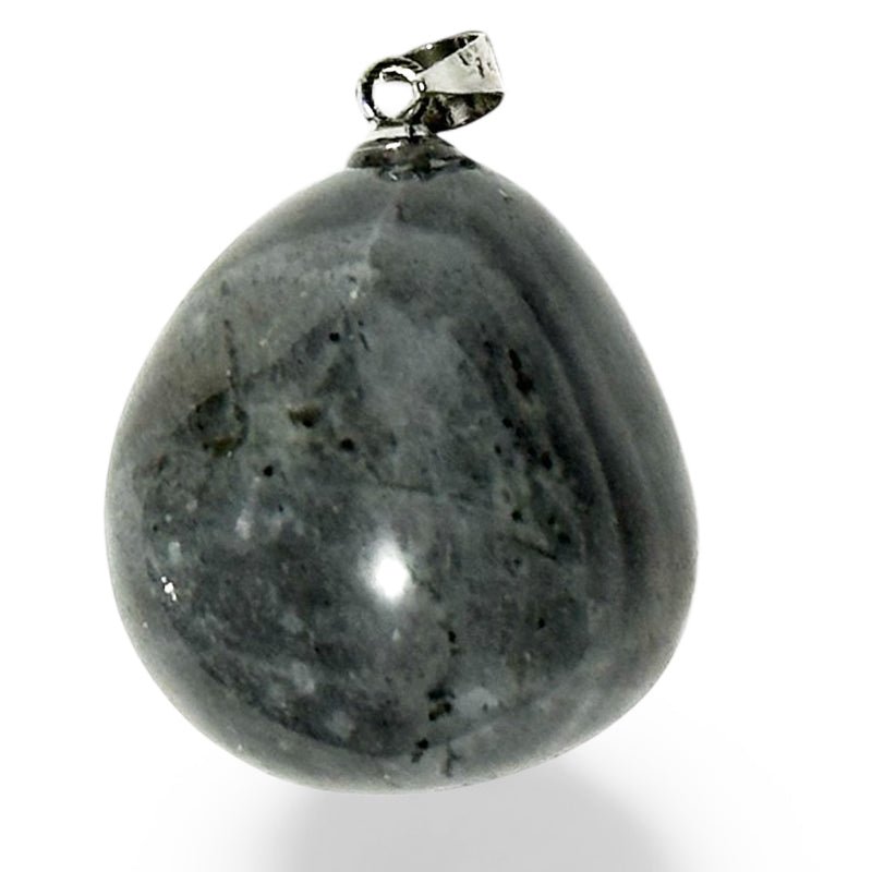 Pendentif labradorite Madagascar A (pierre roulée) - La Boite à Cailloux