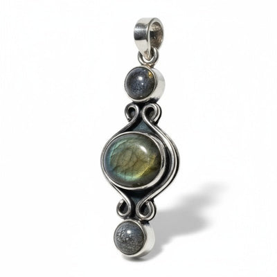 Labradorite pendant Madagascar AA silver 925