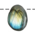 Pendentif labradorite Madagascar AA (pierre trouée) + cordon - La Boite à Cailloux