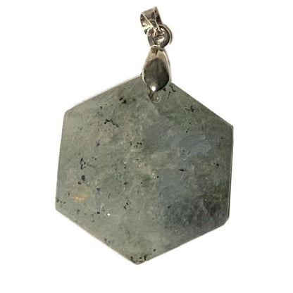 Pendentif labradorite (sceau de salomon) Madagascar A - La Boite à Cailloux