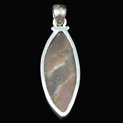 Purple labradorite pendant Madagascar AA+ silver 925