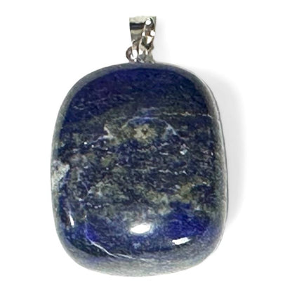 Pendentif lapis lazuli Afghanistan AA (pierre roulée) - La Boite à Cailloux