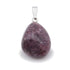Pendentif lépidolite Madagascar A+ (pierre roulée) - La Boite à Cailloux