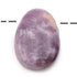 Pendentif lépidolite Madagascar A (pierre trouée) + cordon - La Boite à Cailloux