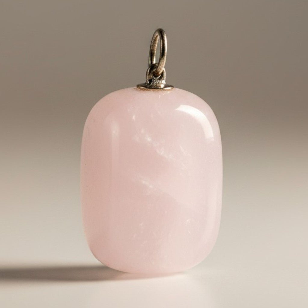 Pendentif manganocalcite Pérou A (pierre roulée) - La Boite à Cailloux