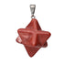 Pendentif Merkaba jaspe rouge Afrique du Sud A - La Boite à Cailloux