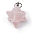 Pendentif Merkaba quartz rose Brésil A - La Boite à Cailloux