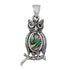 Pendentif nacre Thaïlande A argent 925 (hibou) - La Boite à Cailloux