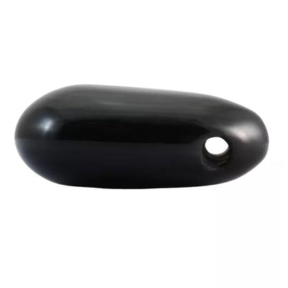 Pendentif obsidienne argentée Mexique A (pierre trouée) + cordon - La Boite à Cailloux