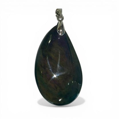 Pendentif obsidienne mentogochol Mexique AAA - La Boite à Cailloux