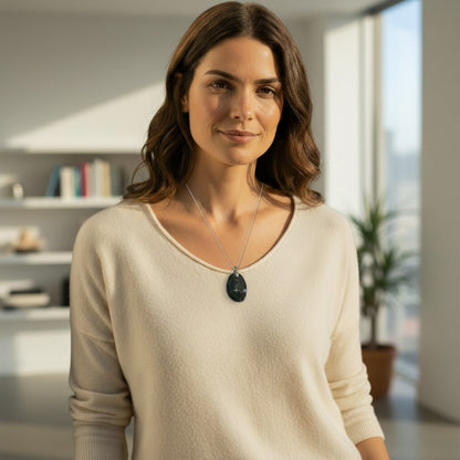 Pendentif obsidienne mentogochol Mexique AAA - La Boite à Cailloux