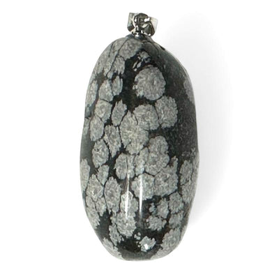 Colgante de nieve de obsidiana México A (piedra laminada)