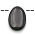 Pendentif obsidienne noire Mexique A (pierre trouée) + cordon - La Boite à Cailloux