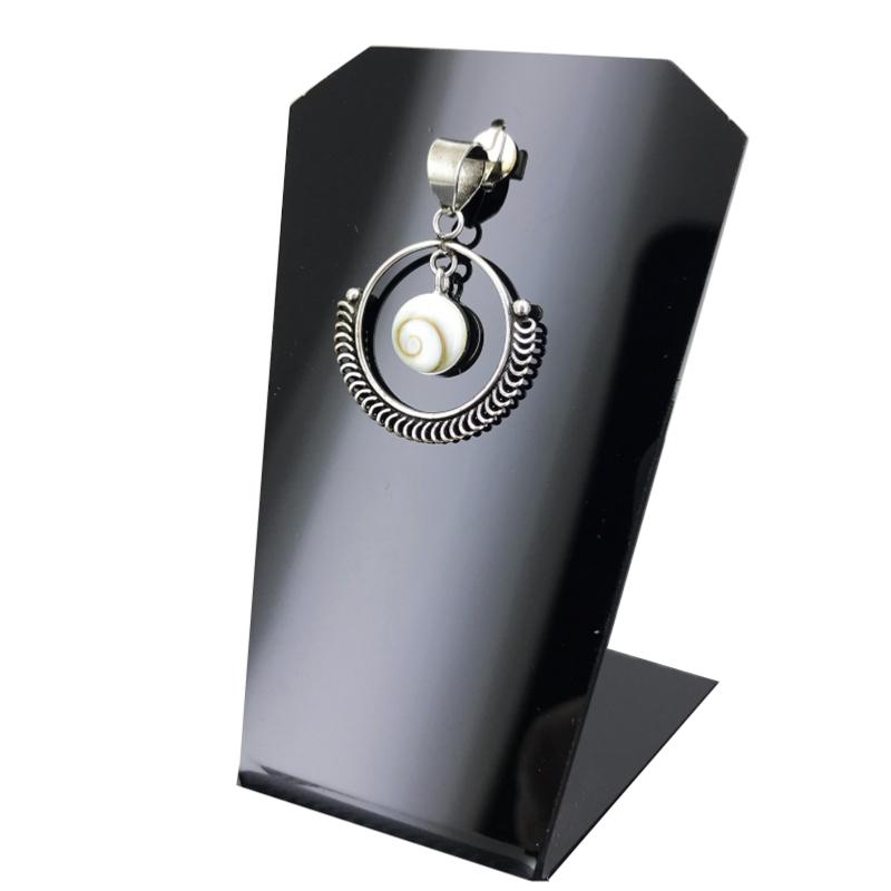 Pendentif Oeil de Sainte Lucie (rond) argent 925 - La Boite à Cailloux