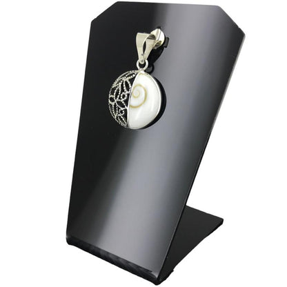 Pendentif Oeil de Sainte Lucie (Ying Yang) argent 925 - La Boite à Cailloux
